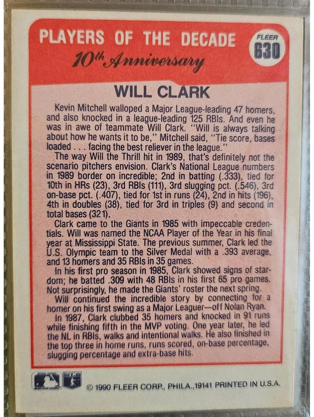 Fleer 1990 #630